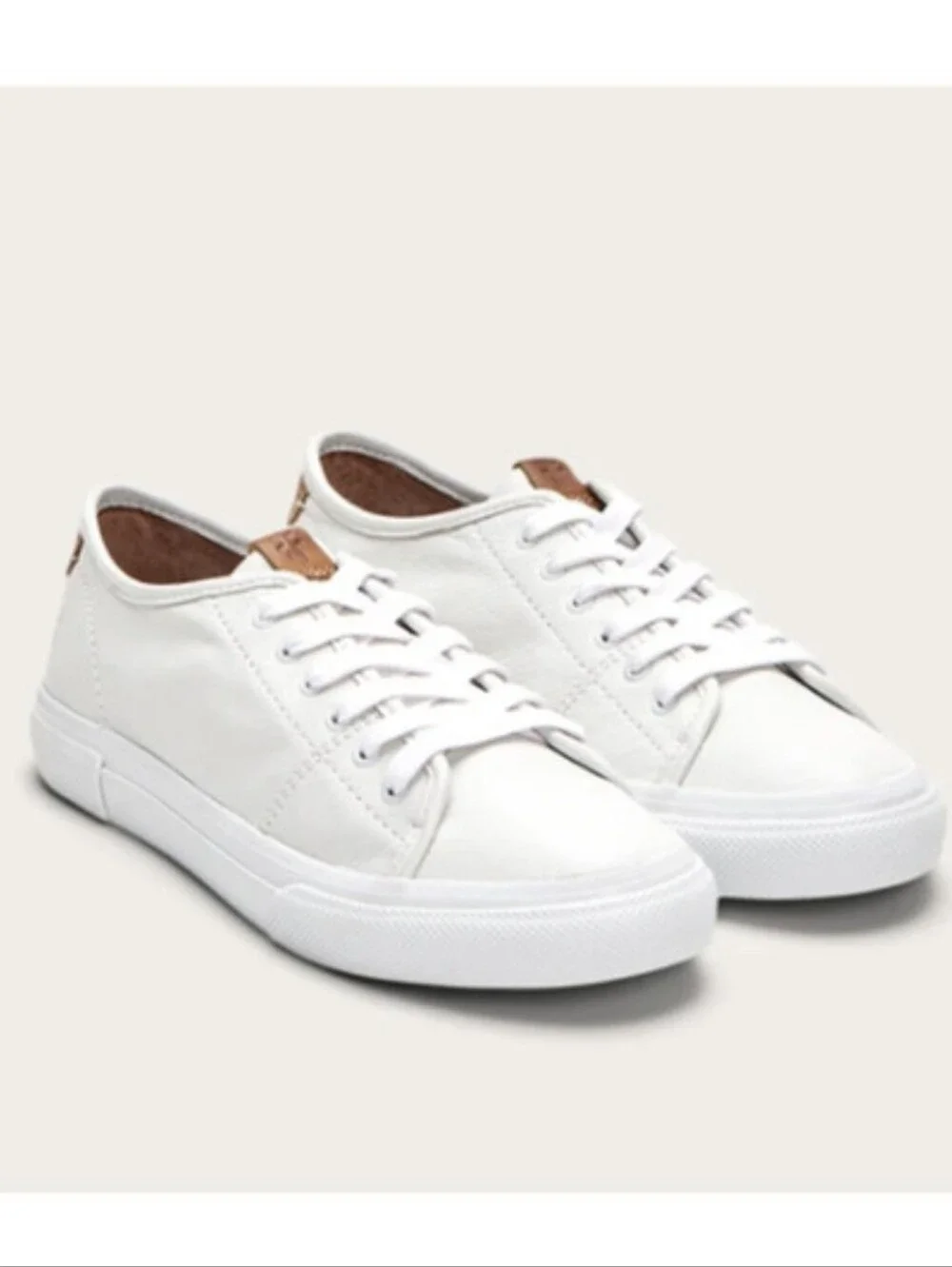 Frye Gia Low Lace Leather Sneaker Size 9